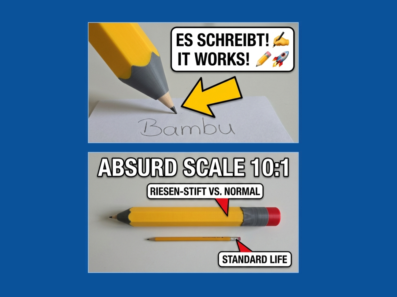 Modular Gigant Pencil XL Yes you can write with it