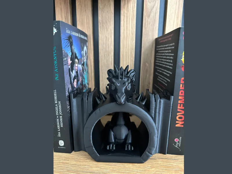 Cute Dragon between books Book Nook