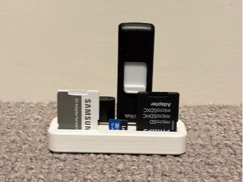 USB and SD card holder