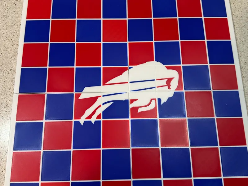 Buffalo Bills Chess/Checkers board 
