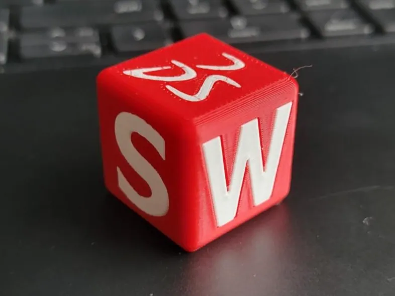 SolidWorks Logo Calibration Cube (Unofficial)