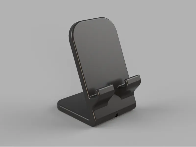 Phone holder and charge station