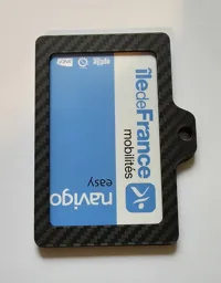 Keycard holder with mounting hole (right side)