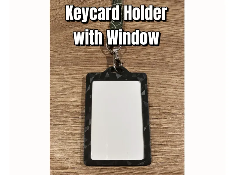 Keycard Holder with Window