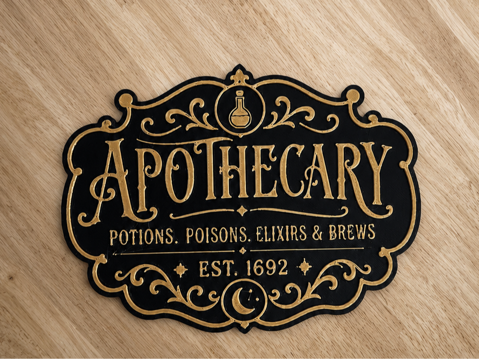 Wizard Apothecary | Potions & Elixirs Sign - 1