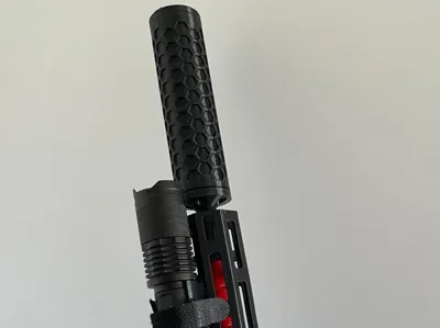 Hexagon airsoft silencer (fits a tracer) 