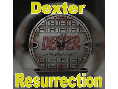 DEXTER RESURRECTION MANHOLE CLOCK WITH CELL HOLDER