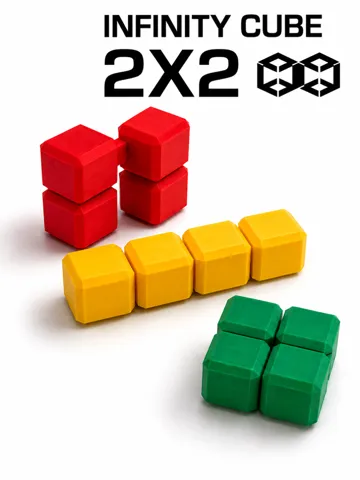Objeto manipulable: Infinity Cube 2x2 – Fidget Toy — vista de referencia 2
