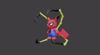 Iron Spider - Pikachu with articulated Spider legs No AMS
