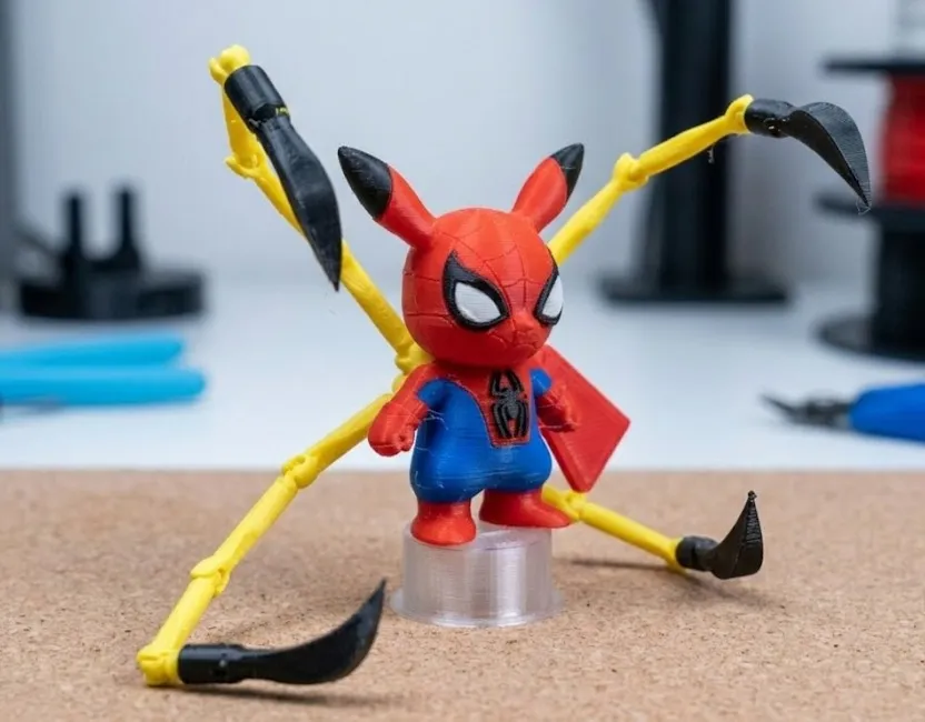 Spider Man - Pikachu No AMS (Multiparts) - Free 3D Print Model - MakerWorld