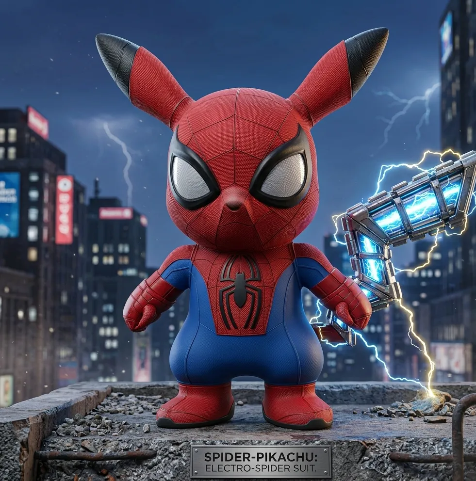 Spider Man - Pikachu No AMS (Multiparts) - Free 3D Print Model - MakerWorld