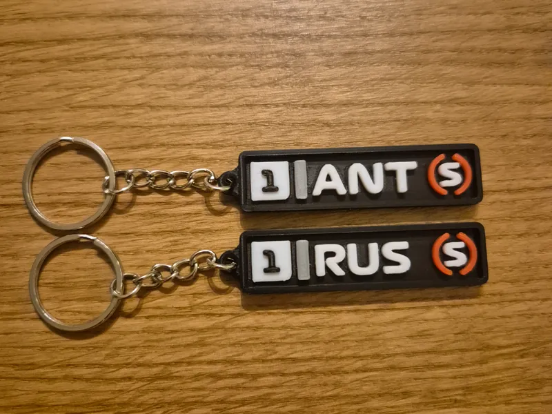 George Russell and Kimi Antonelli f1 keyrings