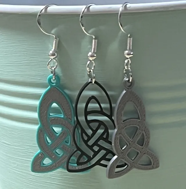 Pendientes nudo eterno celta 1