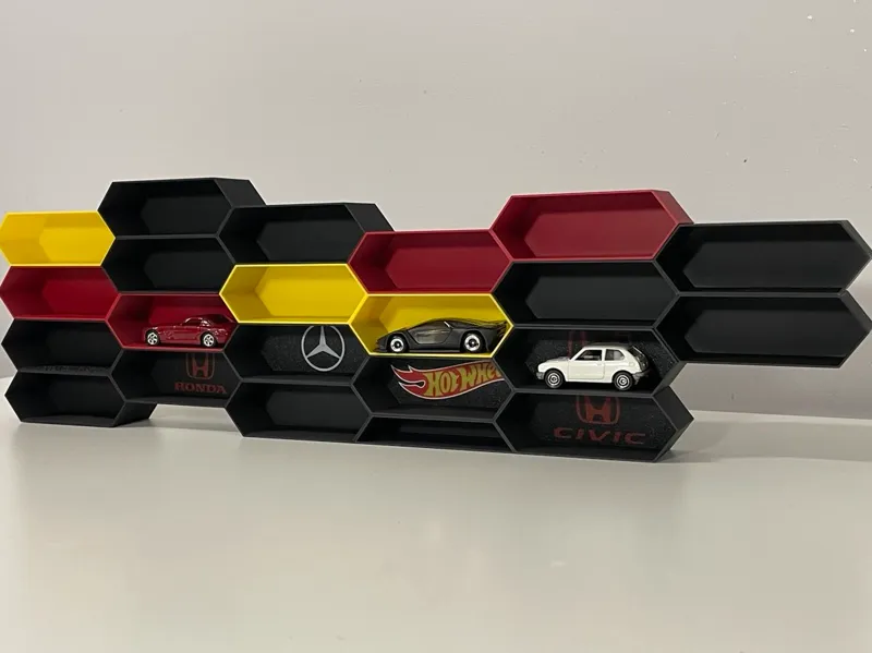 Modular Hex Display Shelf/Box for 1/64 Car 