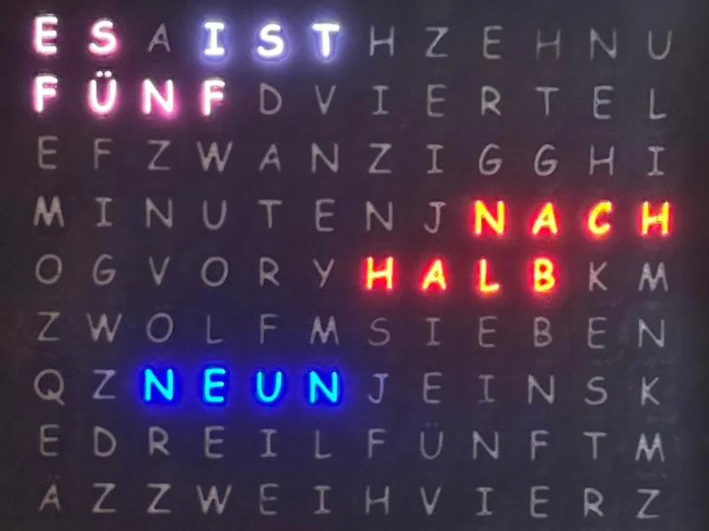 Word Clock (German version)