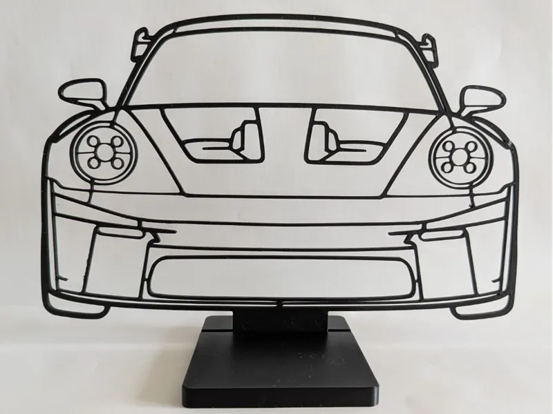 Porsche 911 GT3 RS front silhouette