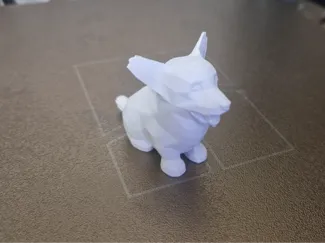 dog art 3d poligon