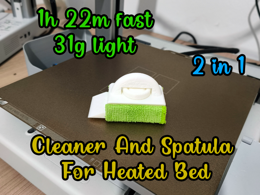 Limpiador y espatula para cama caliente y placa 