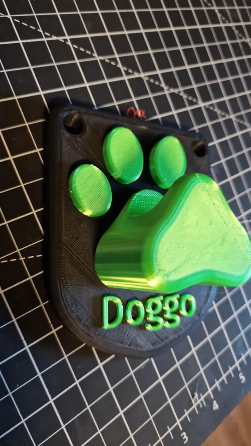 Wall mounted Dog Paw Leash holder