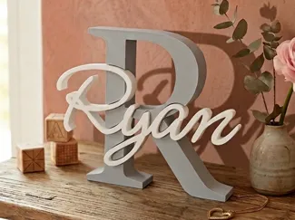 3D name | Ryan | Letter R