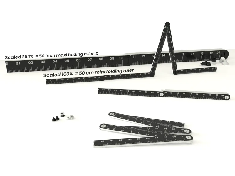 MiniMeter - foldable ruler