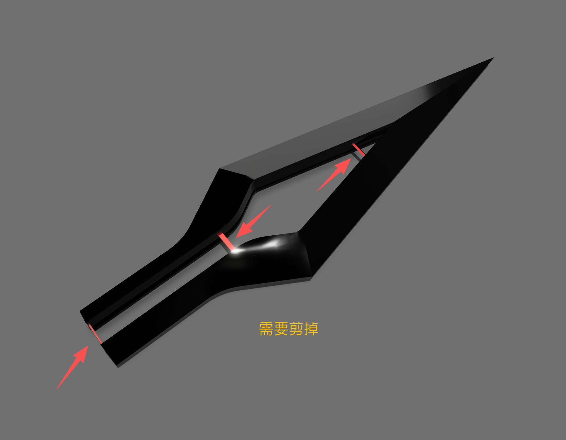 Miniatura 2 do modelo 3D 剑王之剑1.0分件分盘