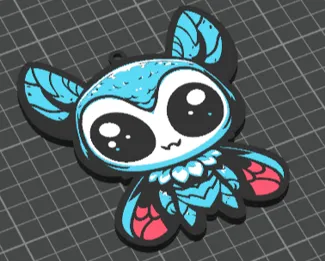 Mothman Keychain - 4 Color