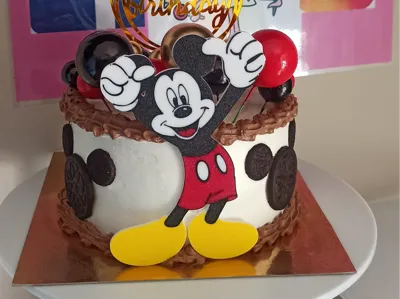 Mickey Mouse Cake Topper (with rear spikes)