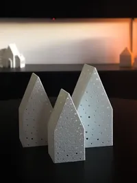 Maisonnette de Noël pour bougie LED — photo 3