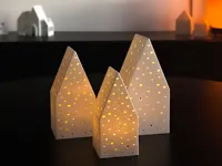 Maisonnette de Noël pour bougie LED — photo 2
