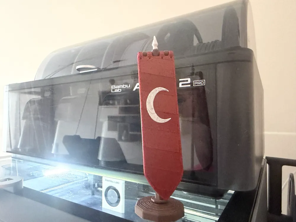Escenografía en miniatura: Ottoman Flag – 1453 Inspired. Referencia del modelo original.