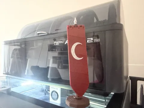 Escenografía en miniatura: Ottoman Flag – 1453 Inspired — referencia de MakerWorld