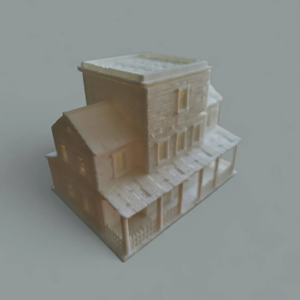Wild West Series / House 2 - Free 3D Print Model - MakerWorld