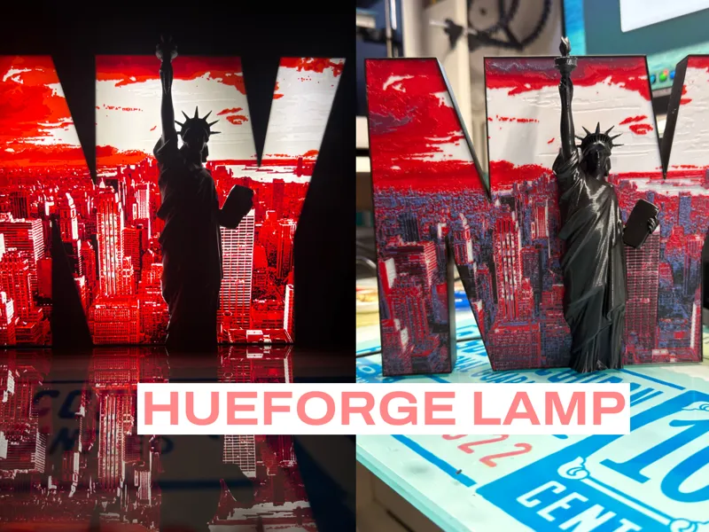 desk lamp new york – Statue of Liberty 3D Relief
