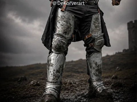 Letrero o emblema decorativo: Medieval Knee and Thigh armor — referencia de MakerWorld