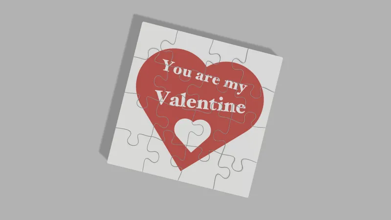 jigsaw puzzle "You are my Valentine"