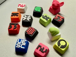 MARATHON game faction logo keycaps