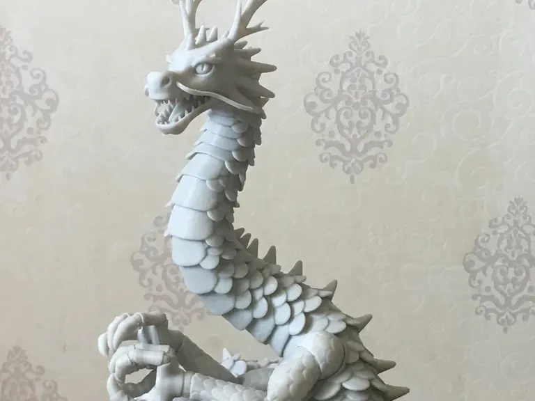 Dragon articulé oriental Lung (complet)