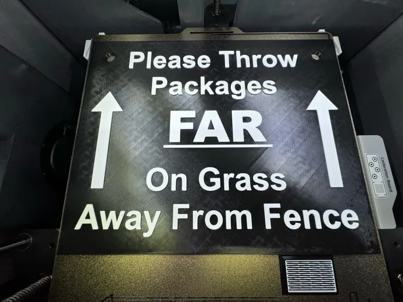 Package Delivery Sign