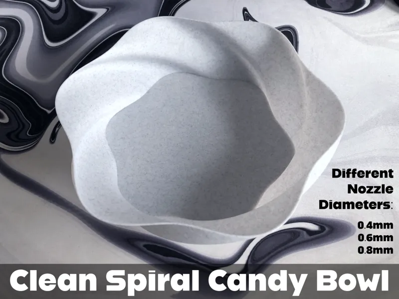 Clean Spiral Candy Bowl