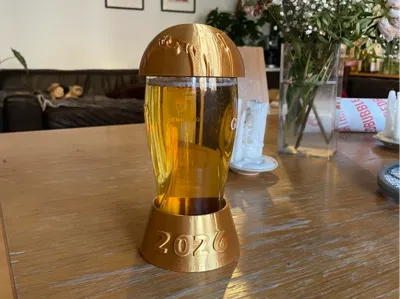 World Cup 2026 Pint trophy coaster and cover
