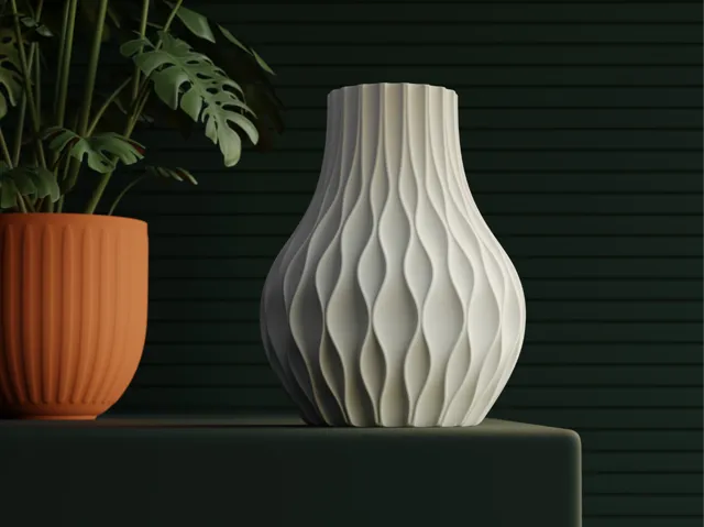 Vase for brick flowers v2