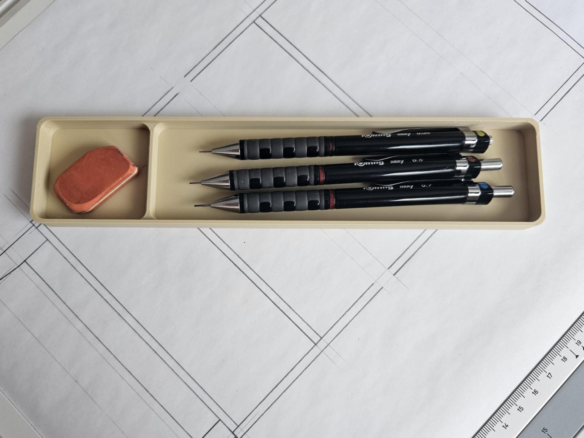 Pencil Tray – Minimal Desk Organizer
