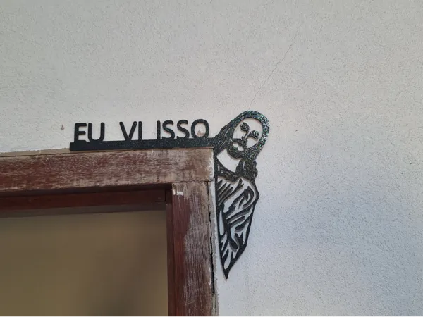 Décor d'angle de porte Jésus