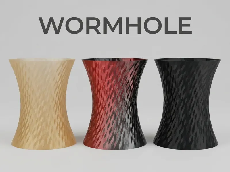 Glitched wormhole vase