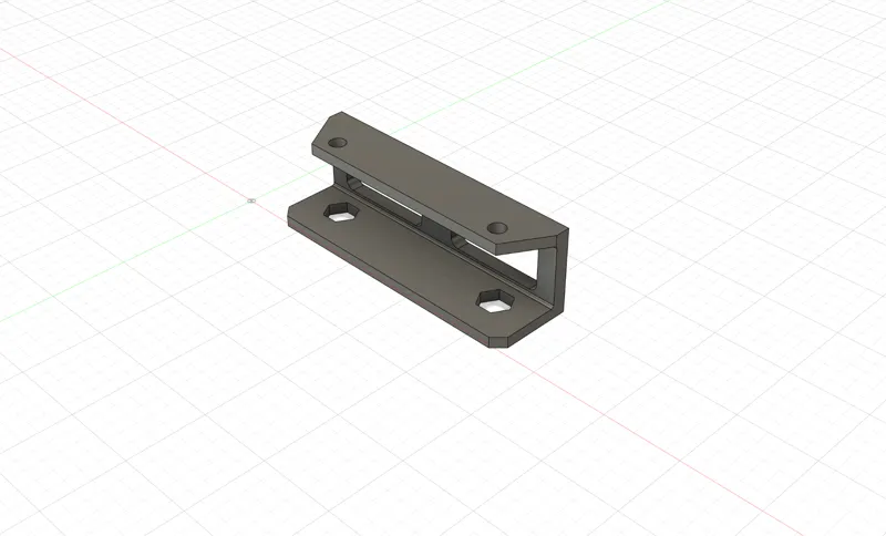 Universal 23mm U Bracket with screwdriver holes