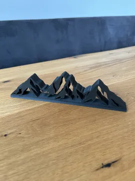 Letrero o emblema decorativo: Foto- & Kartenhalter im Bergdesign–Deko/Geschenk — vista de referencia 4