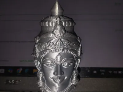Dual faced Indian God for Varalakshmi Vratam