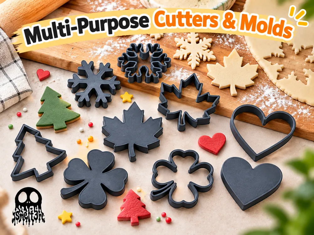 Multi-Purpose Cutters & Molds - Free 3D Print Model - MakerWorld