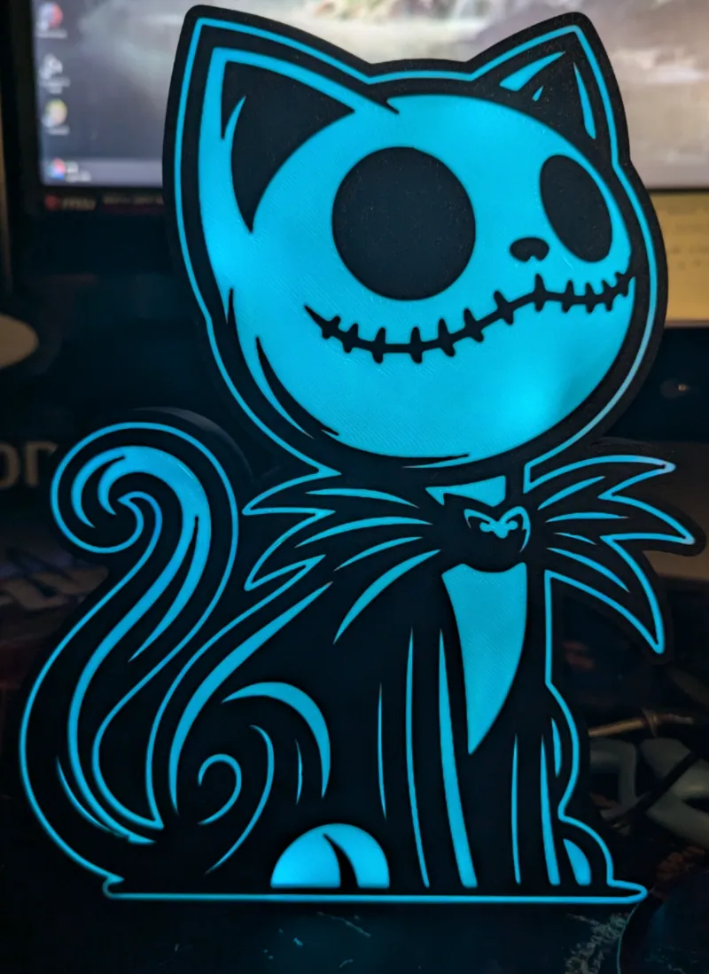 Jack Skellington Cat Lightbox